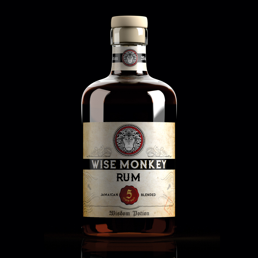 Wisemonkey-rum-5-YEAR-ON-BLACK | neoblocks
